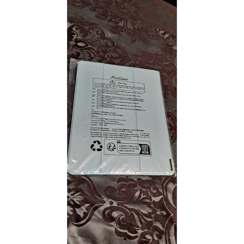 Procase For Tablet 11.25"‎ X 8.5" Aqua, New